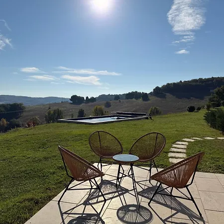 Dom wakacyjny Maison Avec Piscine Privee - Vue Imprenable - 3 - Calme & Nature Hautefage-la-Tour